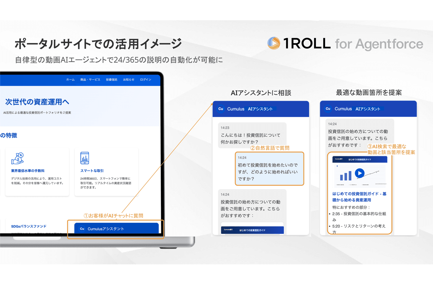 Usage image on a portal site