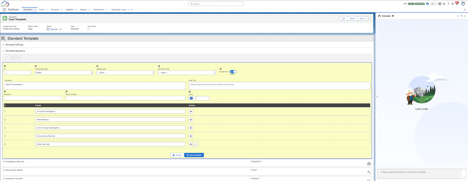 Template builder
