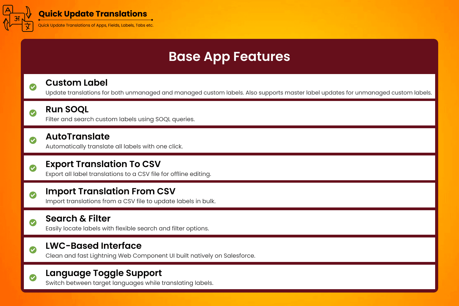 Interesting Additional Features of Quick Update Translations