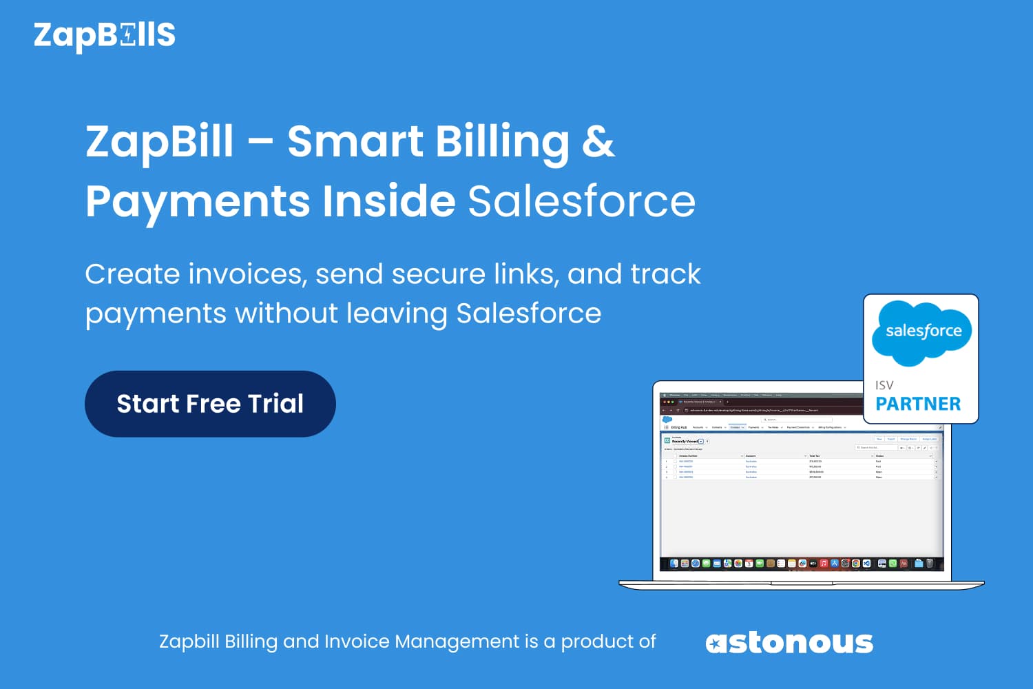 Invoicing, Billing and Payment collection inside Salesforce