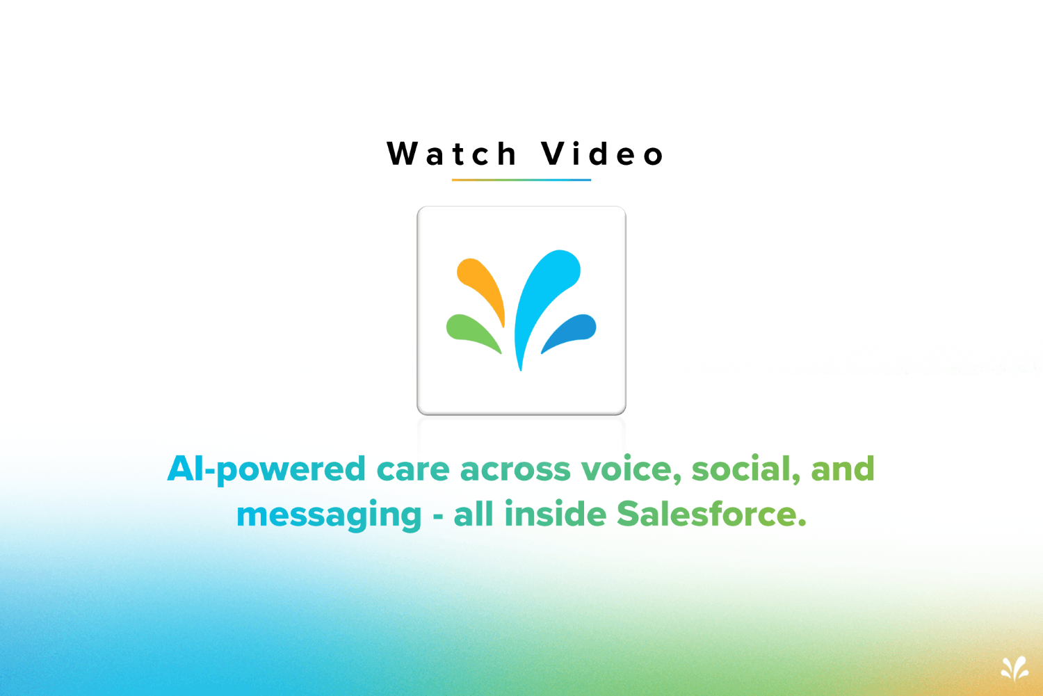 Al-powered care across voice, social, and messaging - all inside Salesforce