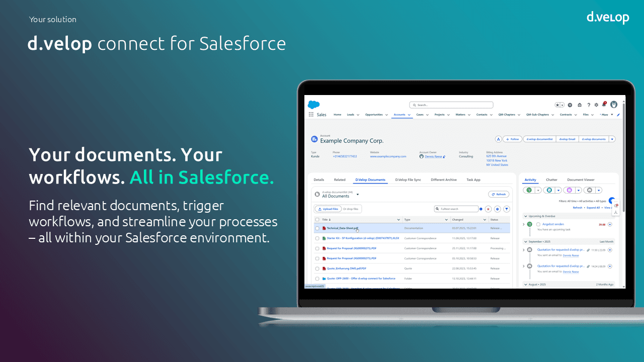 Streamline your processes within the Salesforce environment