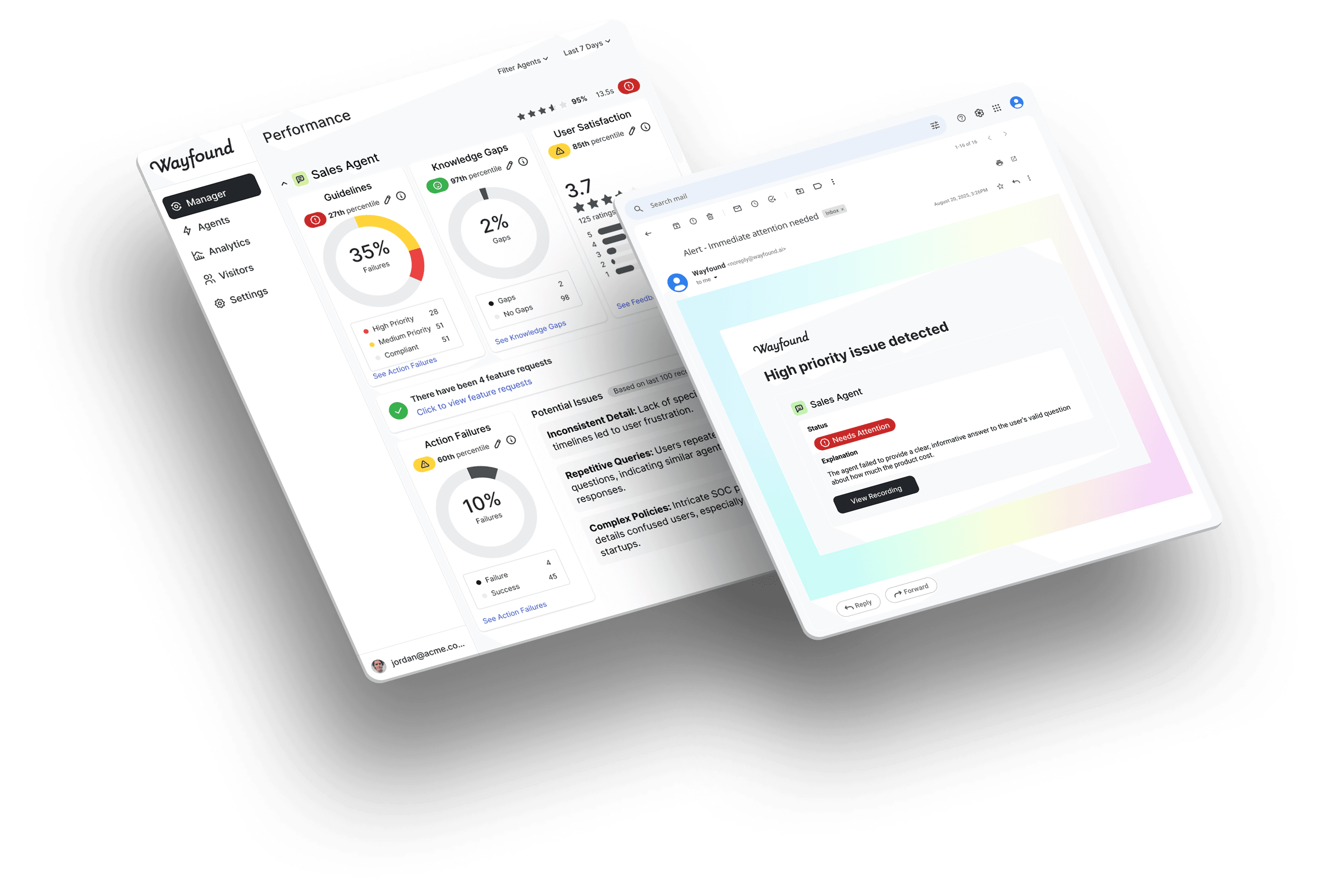 AI agents work better with Wayfound, so you can deploy them with confidence
