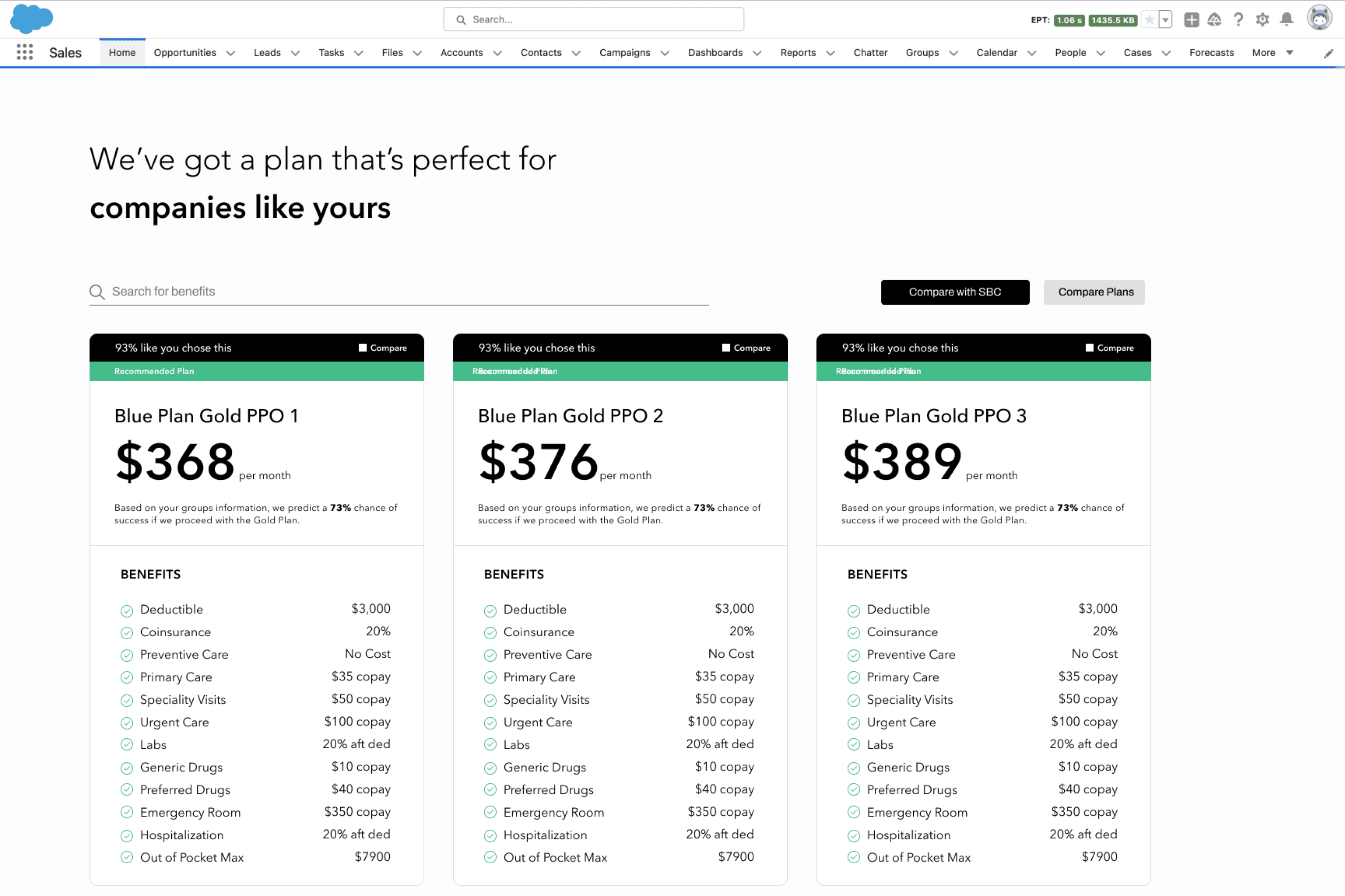 Plan Recommendation