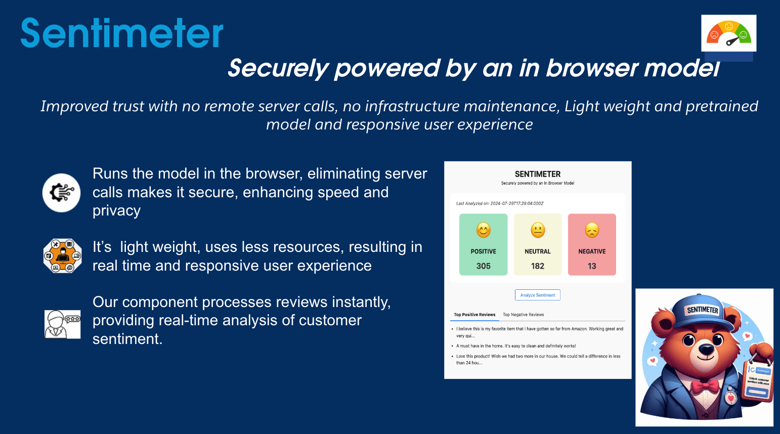 Power of Sentimeter