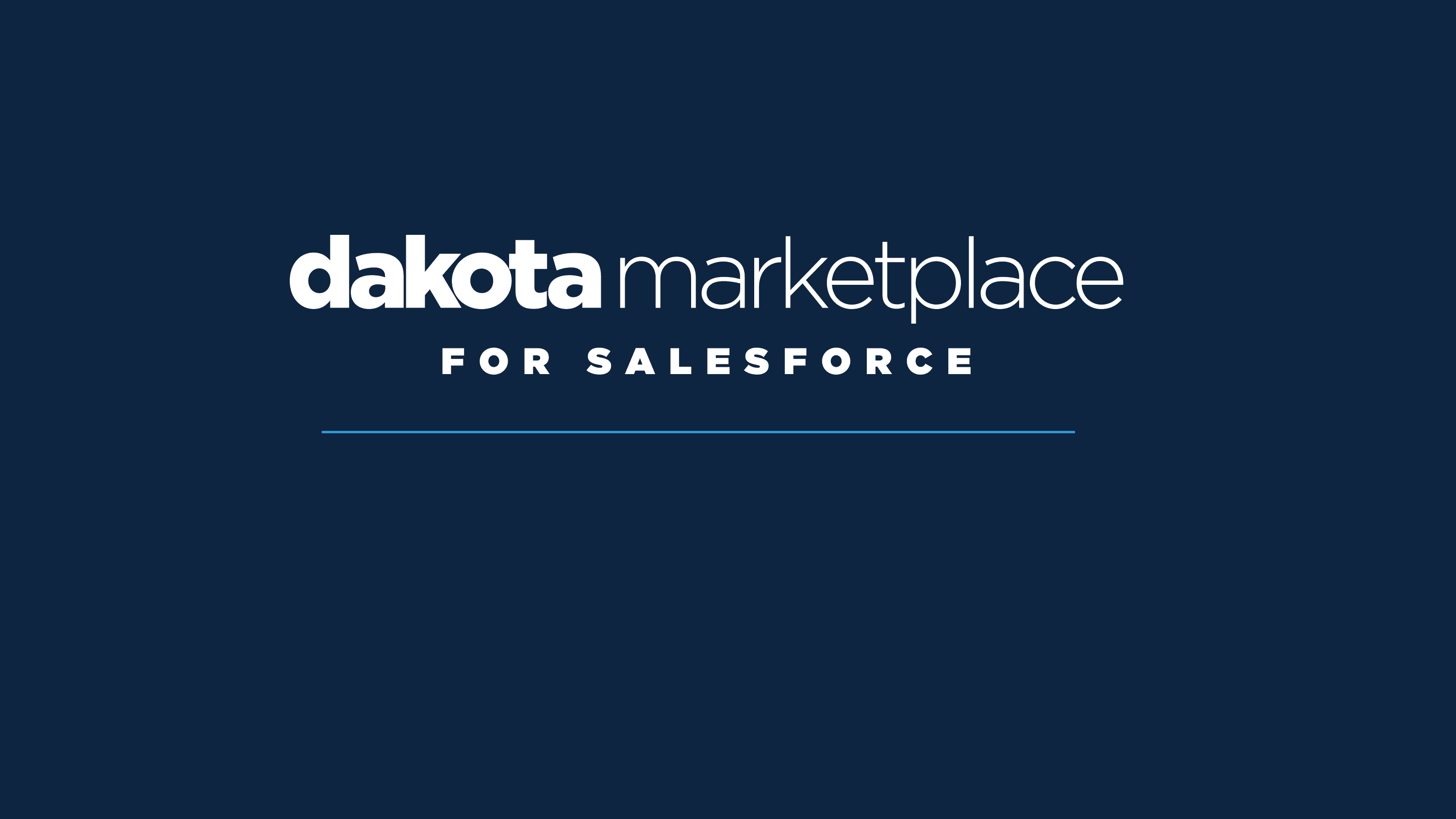 Dakota Marketplace for Salesforce App