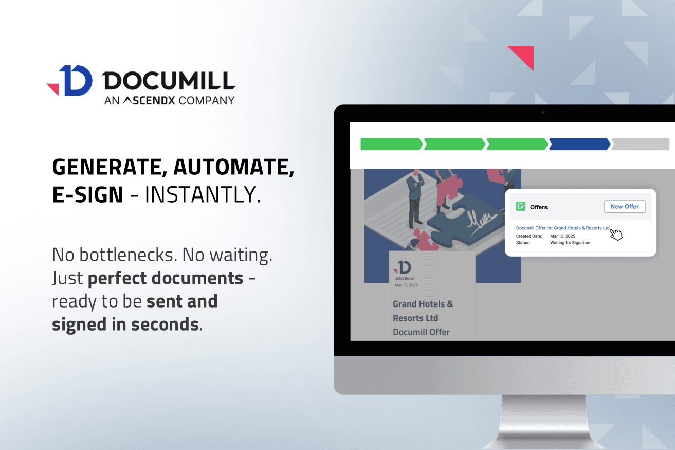 Generate, automate, and send documents for e-signing with just one click.