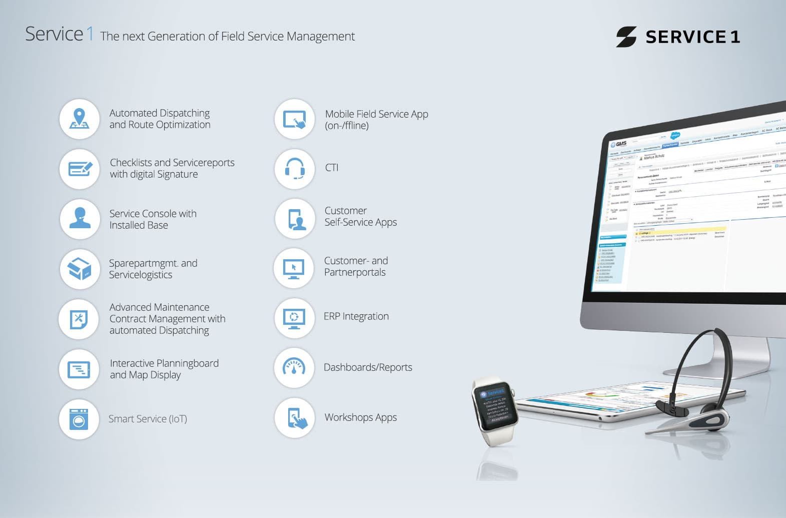 SERVICE 1 - The Next Generation of Field Service Management