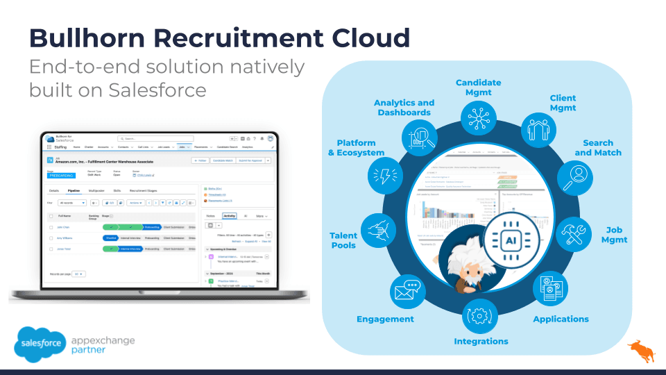 Bullhorn Recruitment Cloud - end-to-end ATS solution natively built on Salesforce
