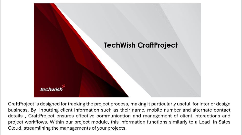 Techwish CraftProject