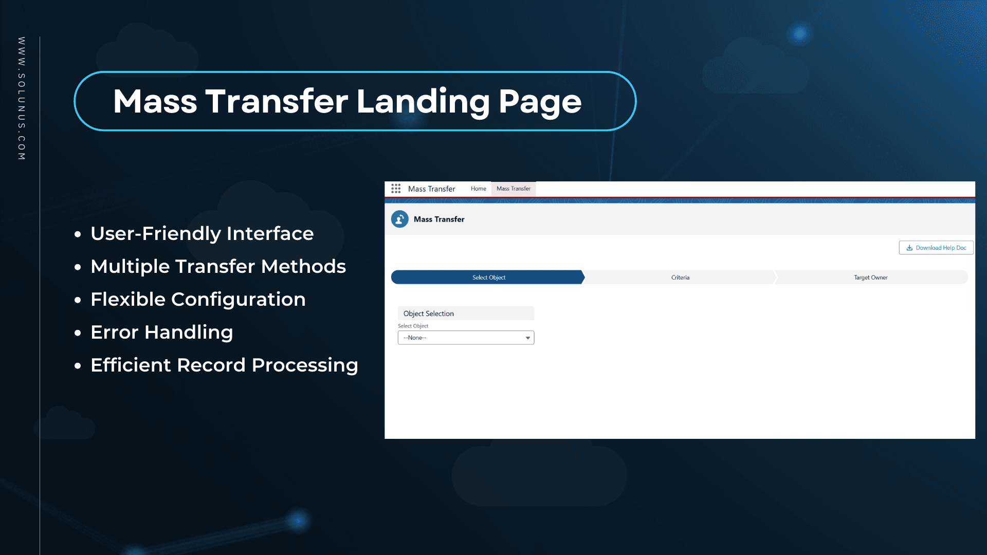 Mass Transfer Landing Page