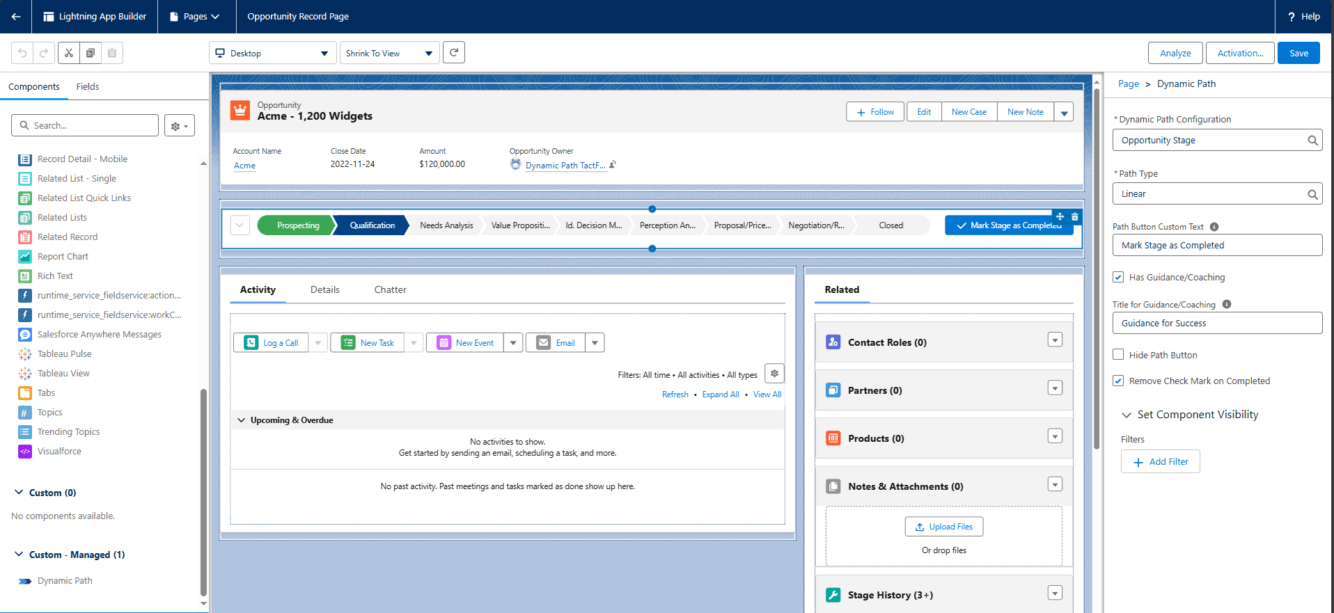 App Builder Page