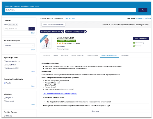 Search for Care within Salesforce