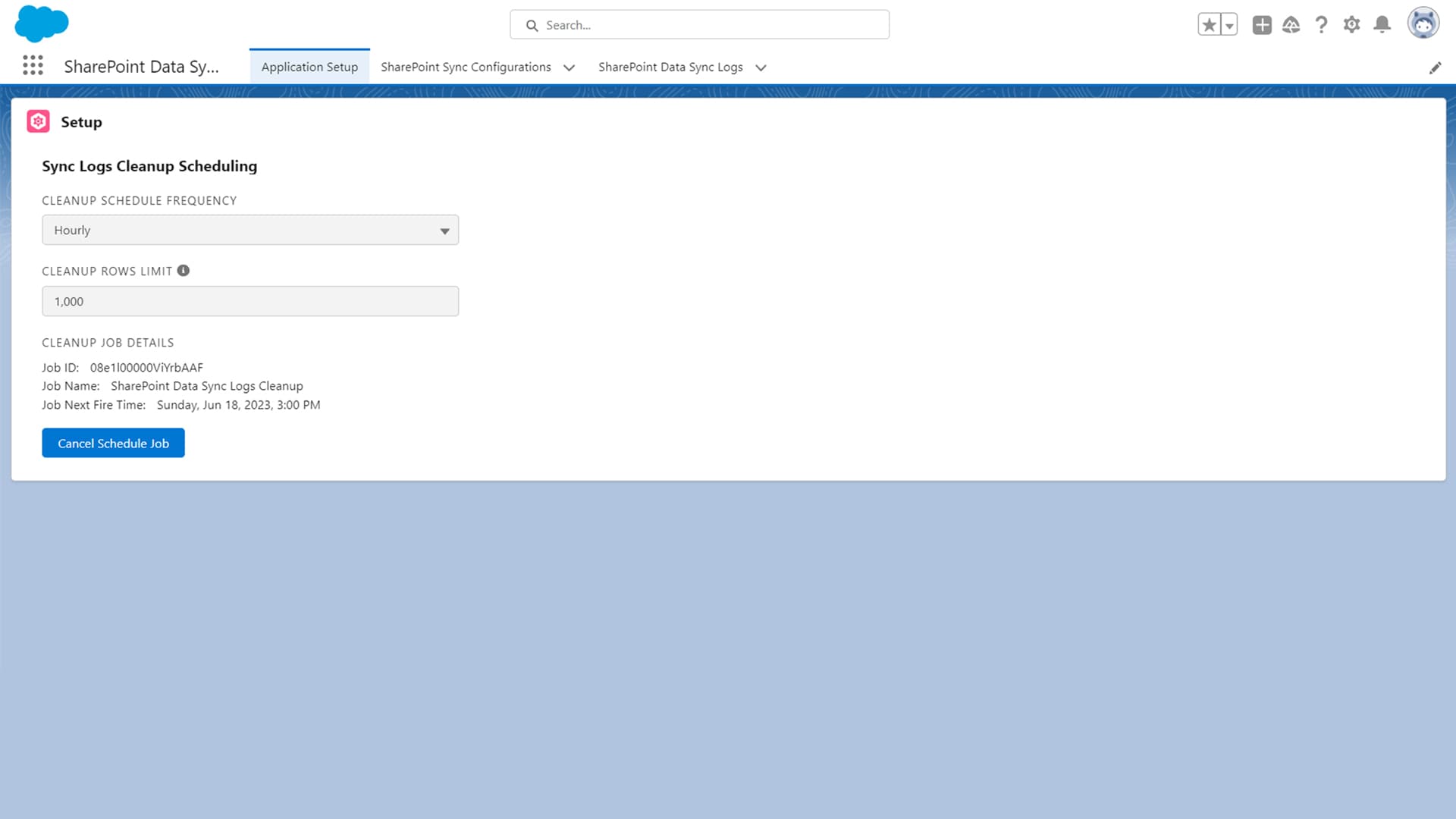 Sync Logs Cleanup Scheduling