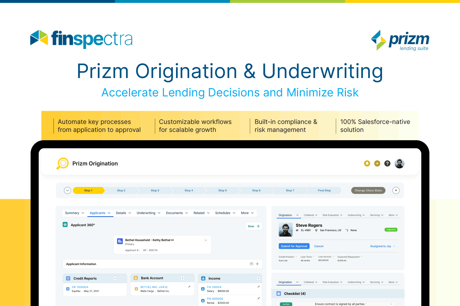 Loan origination and underwriting automation with Salesforce-native workflows