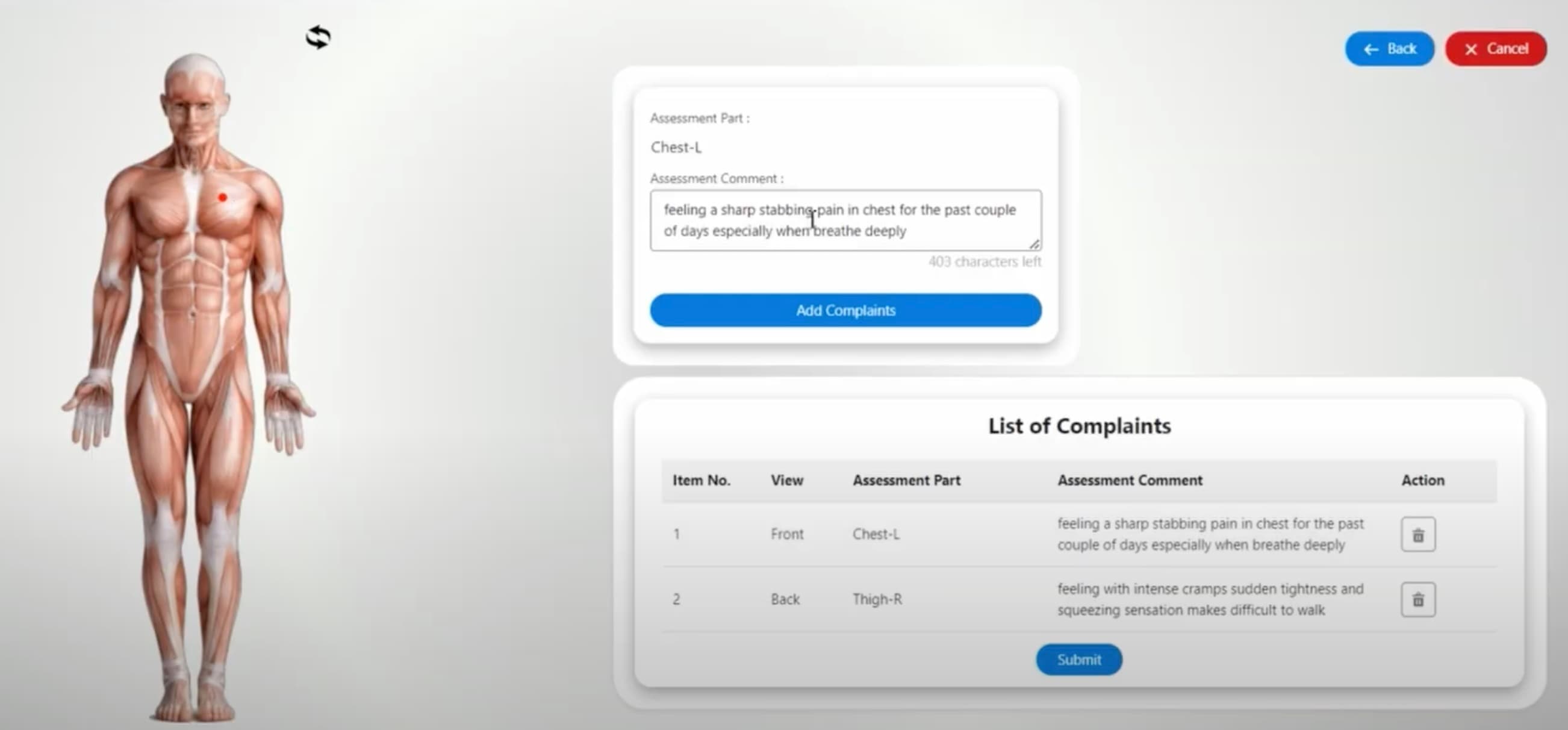 Digital Screening of patients