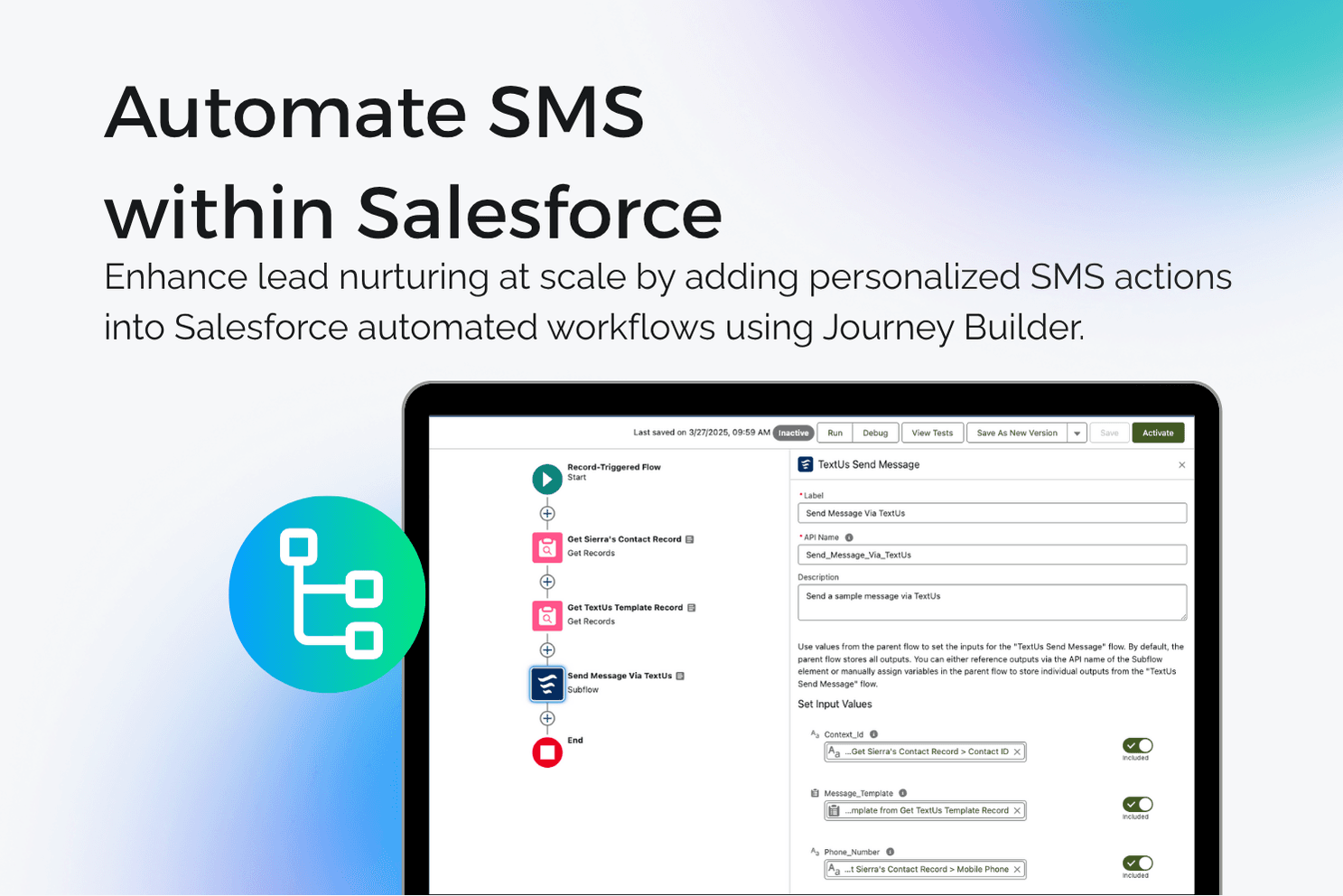 Automate SMS within Salesforce