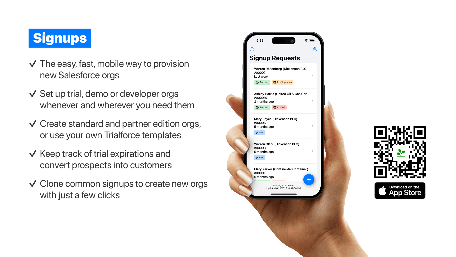Signups