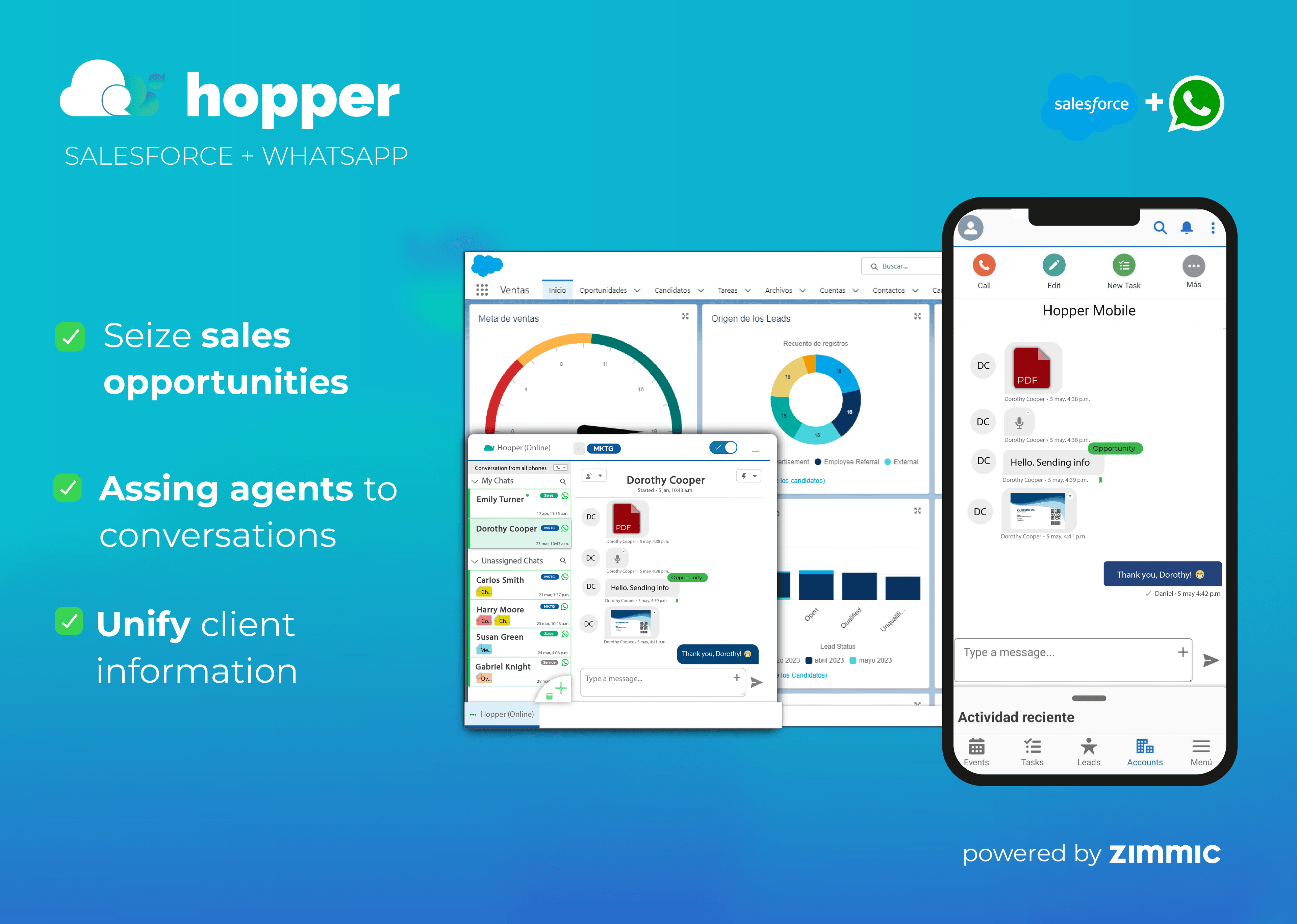 Combine the power of Salesforce & WhatsApp Business