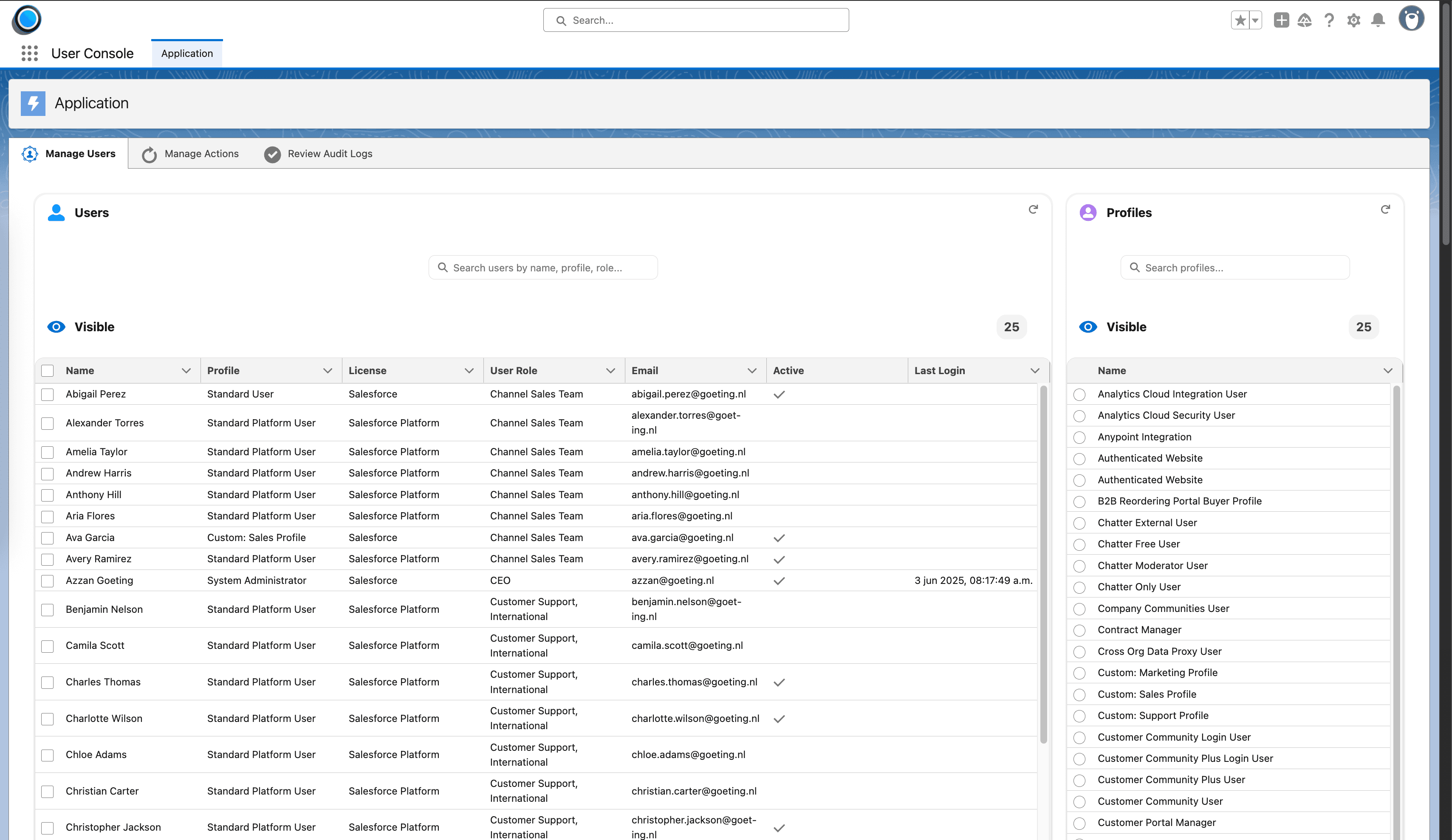 Manage Users