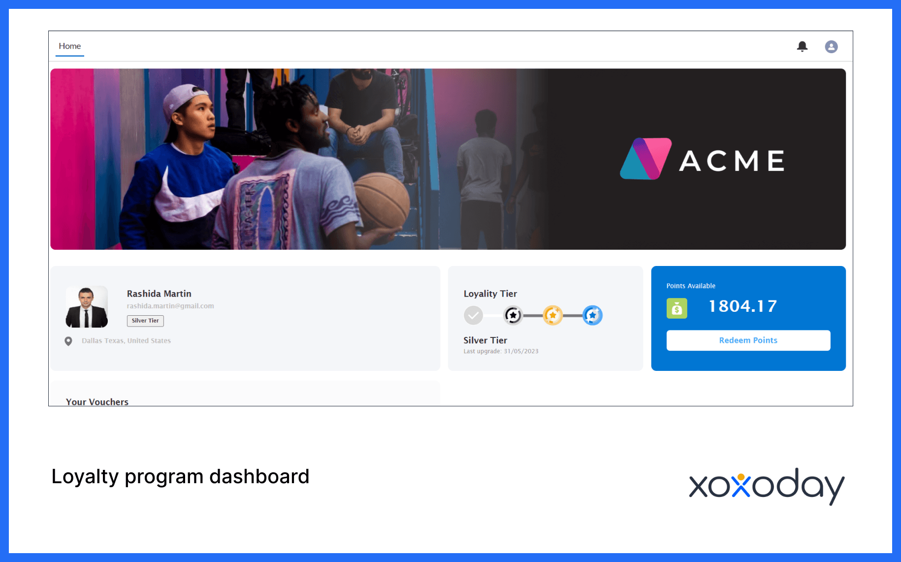 Loyalty program dashboard