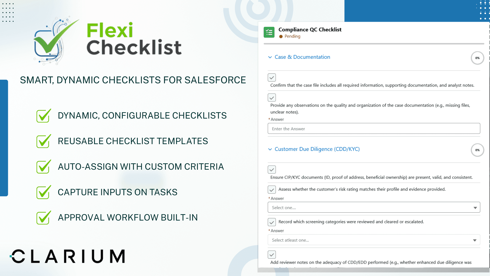 Streamline task and process management with powerful Salesforce-native checklists.