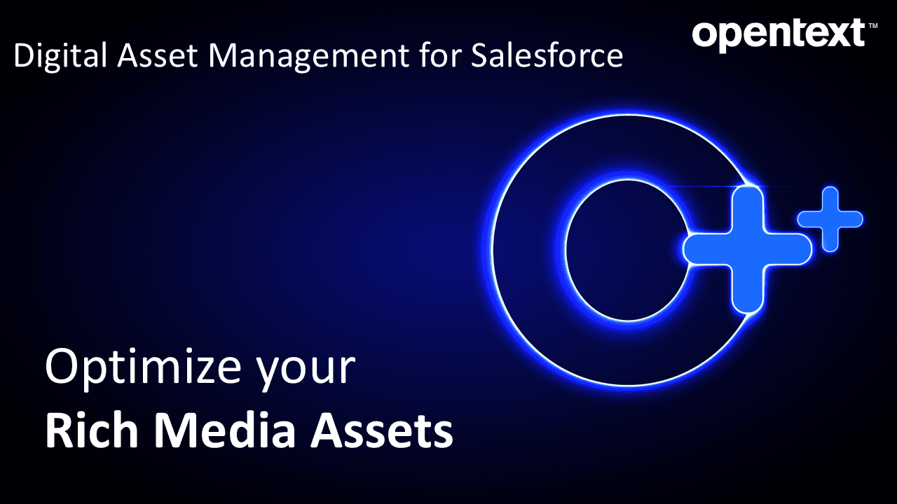 Optimize rich media assets and enrich your Salesforce processes.