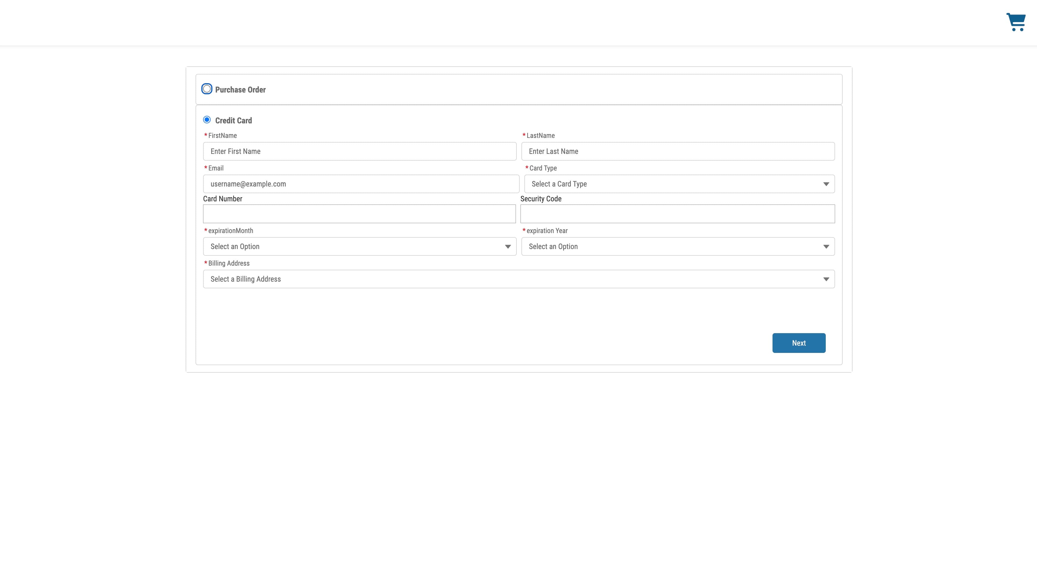 Checkout Page