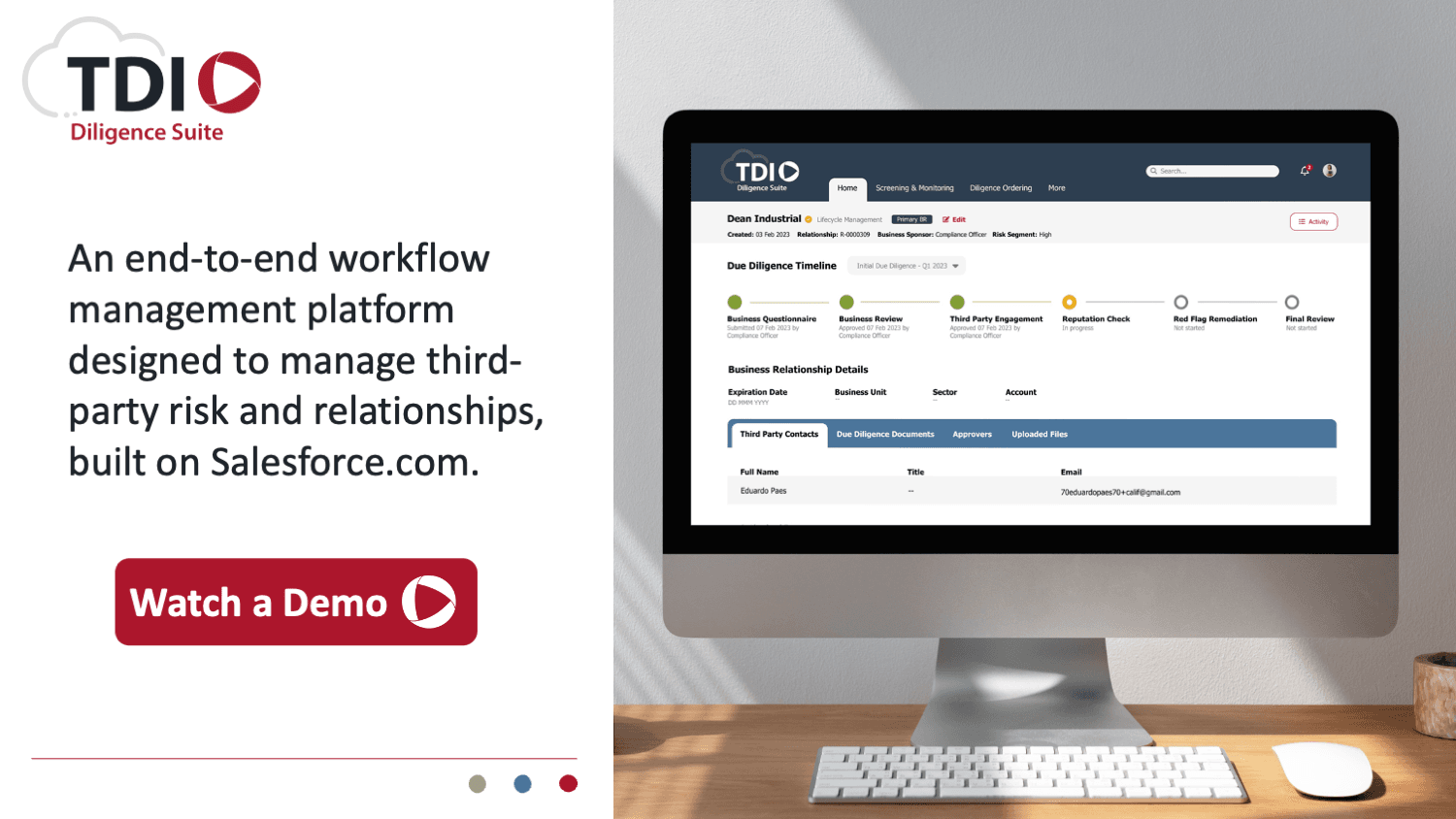 Workflow Management for Third Party Risk Management - Questionnaires, Training, Due Diligence