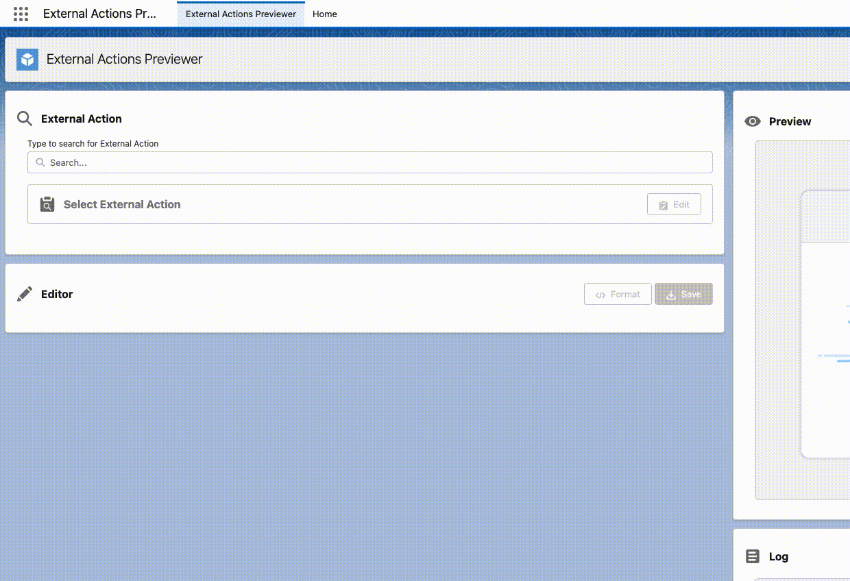 Select External Action