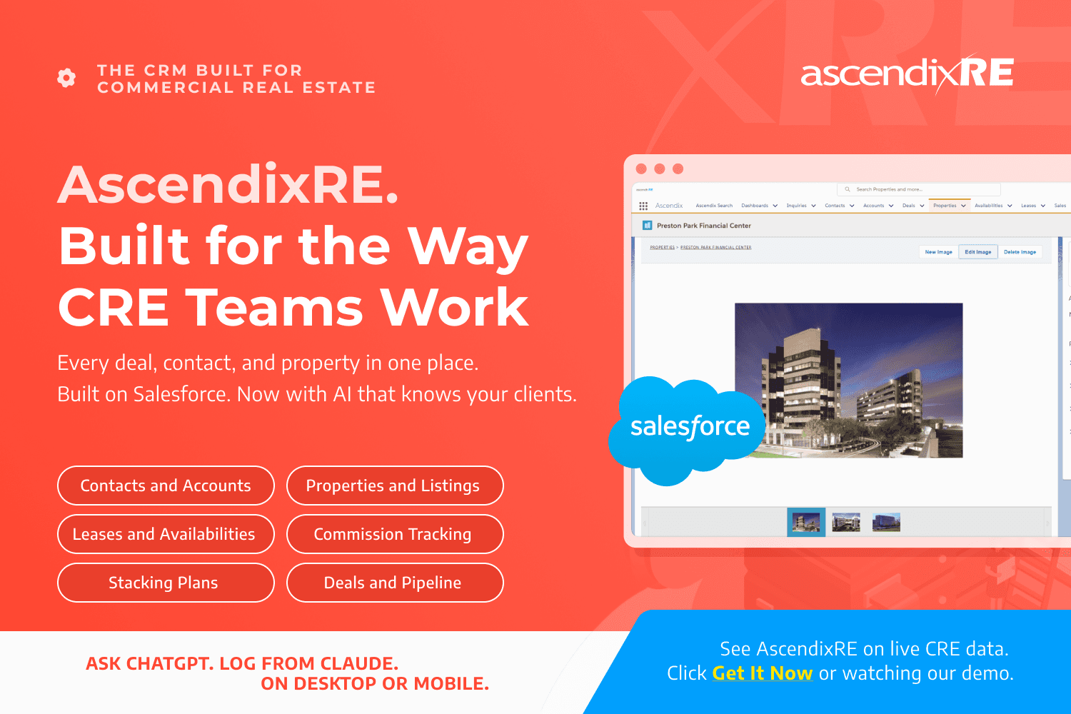 AscendixRE. The CRM Commercial Real Estate Brokers Actually Use