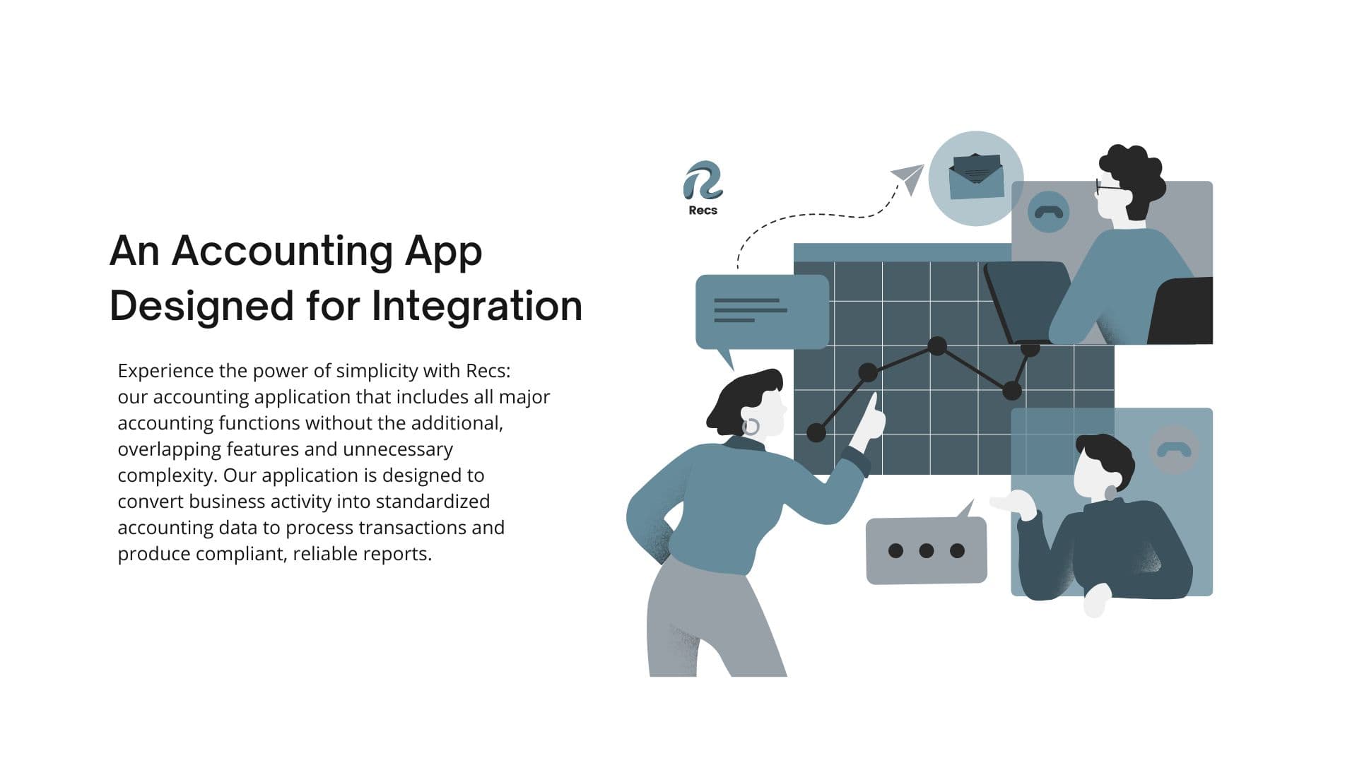 An accounting application built for integration