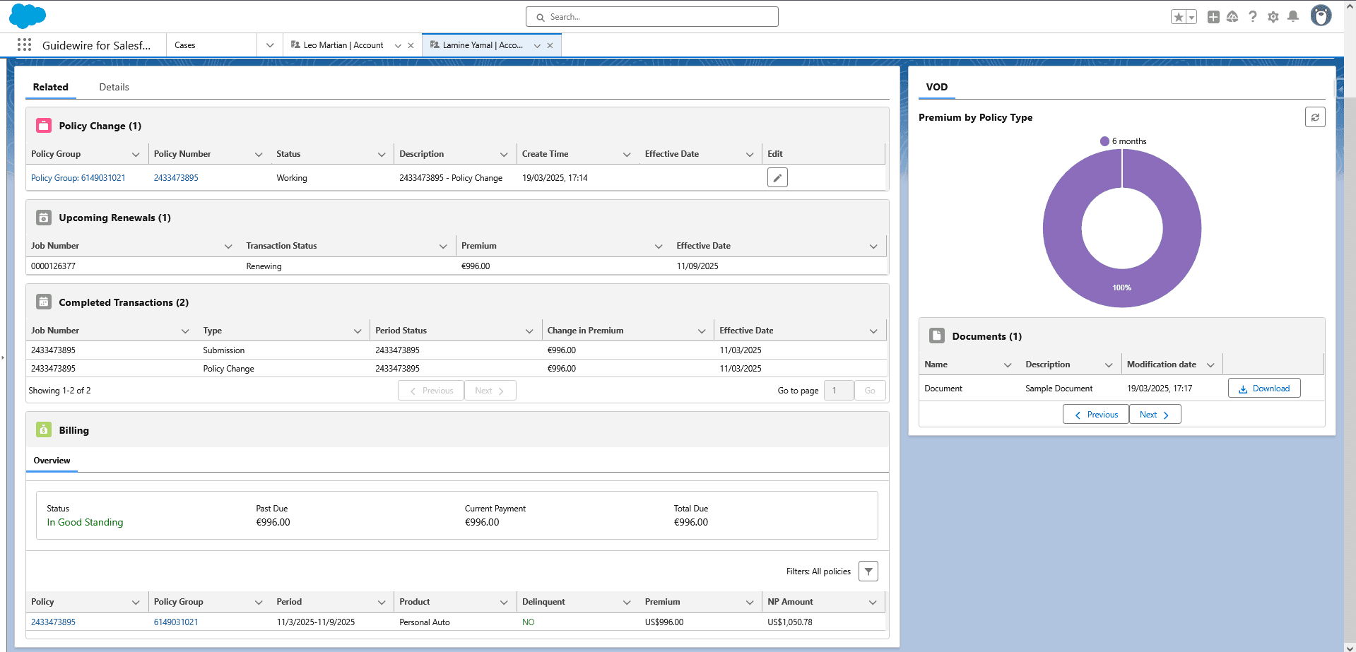 Realtime 360 customer view