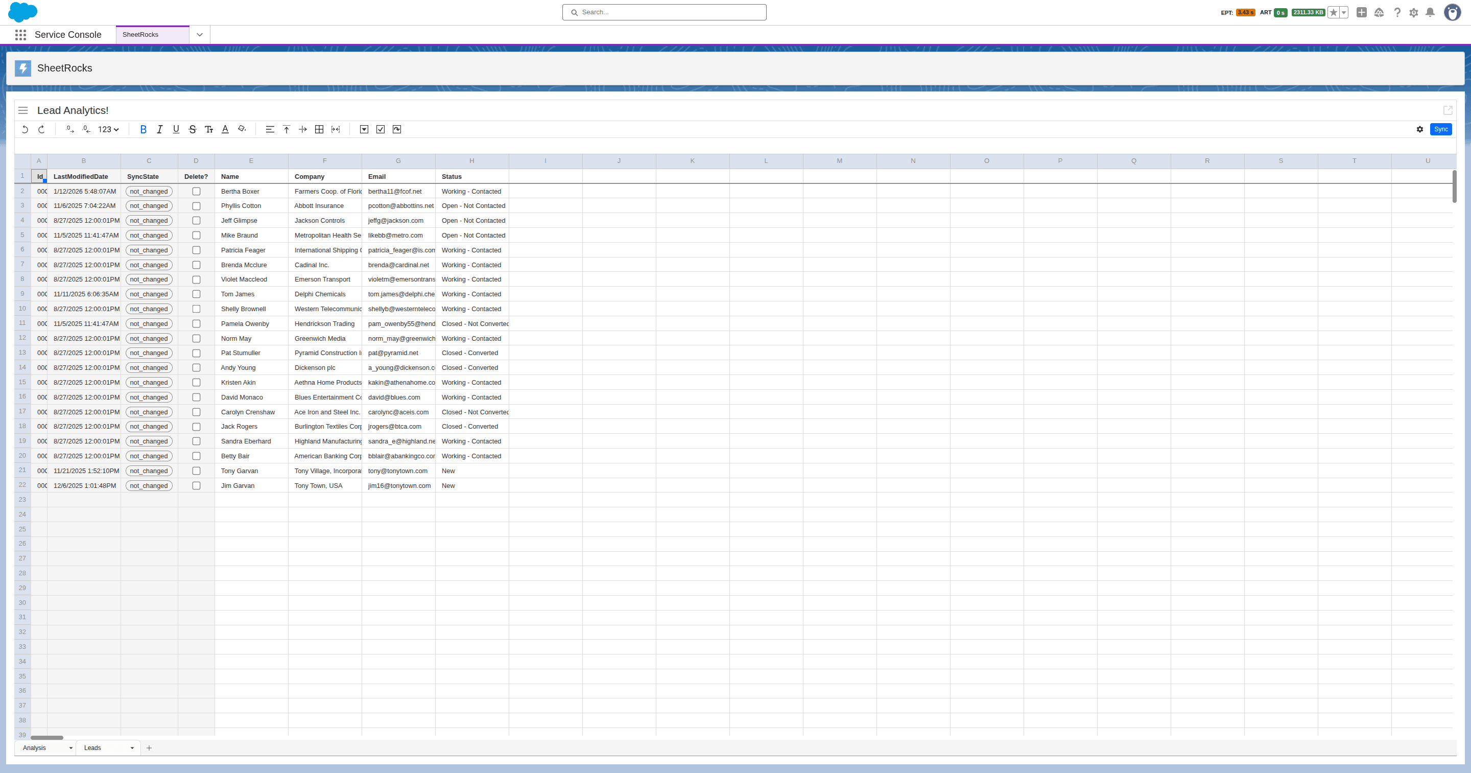 SheetRocks is a native spreadsheet component built for Salesforce