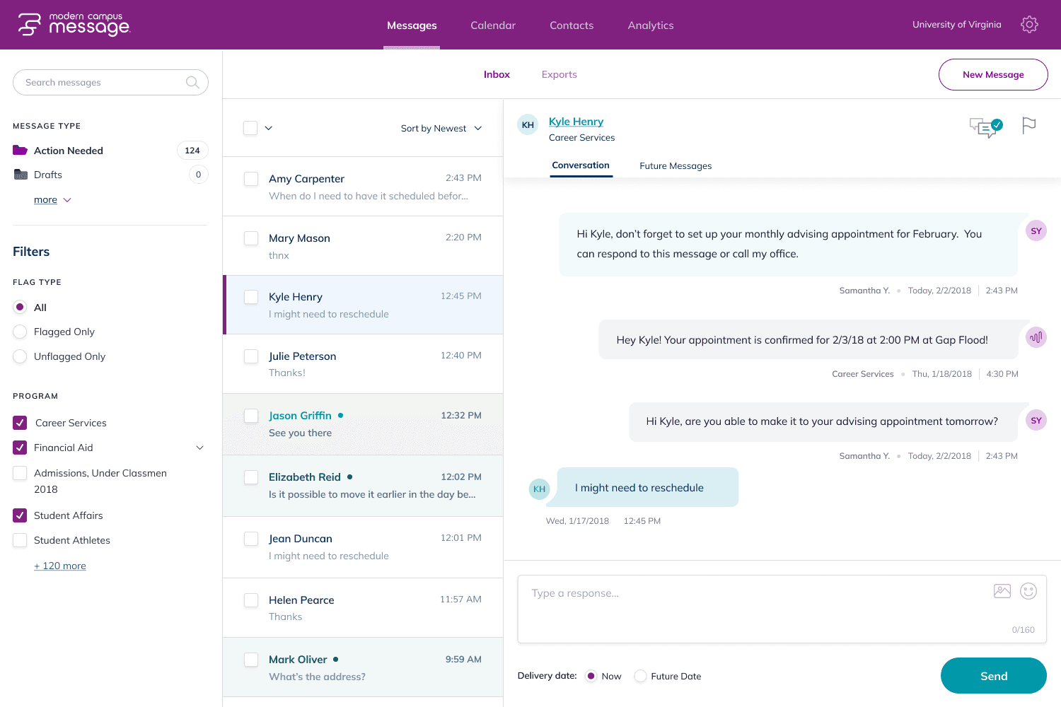 Modern Campus Message Platform