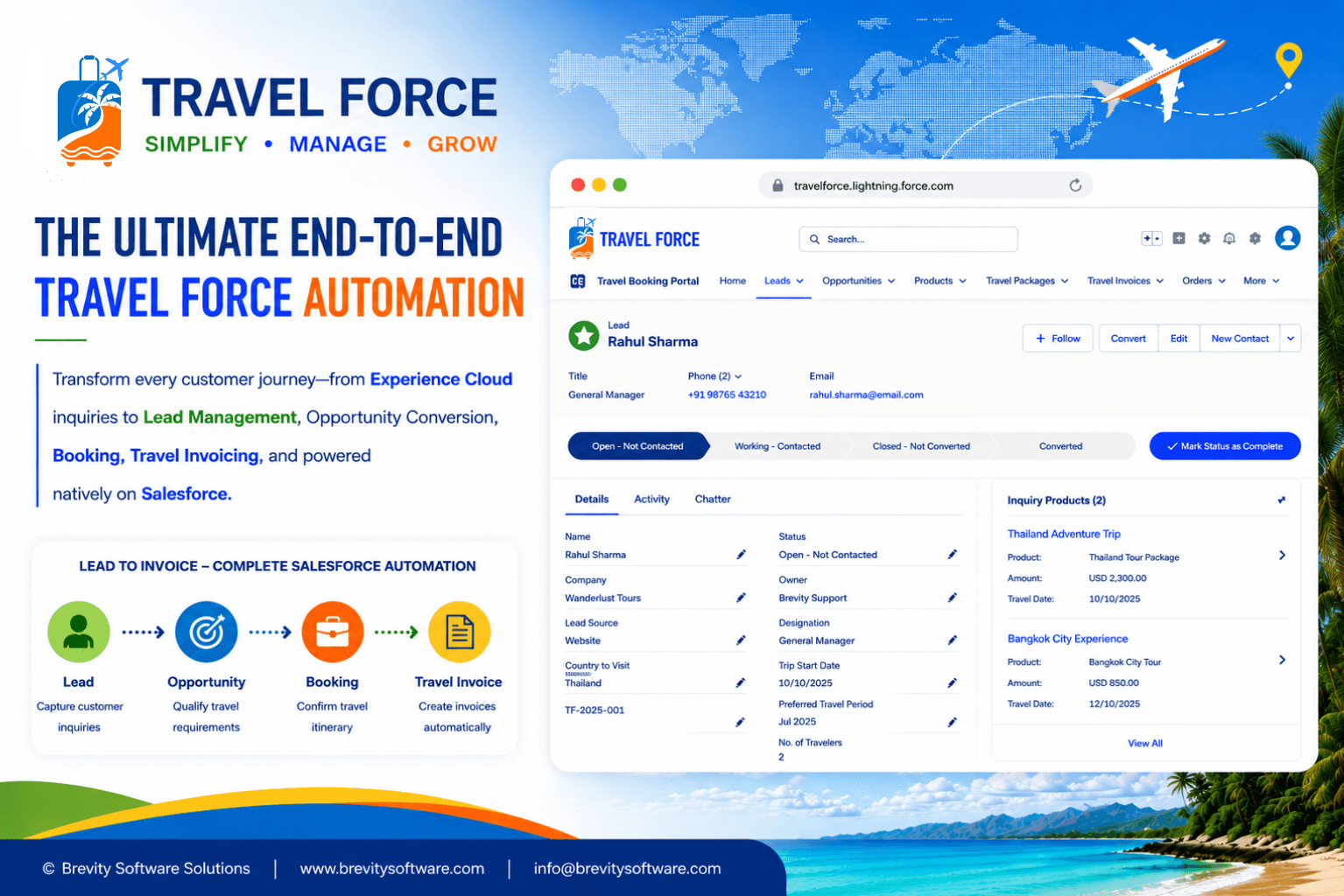 Travel Booking Automation From Lead to Invoice