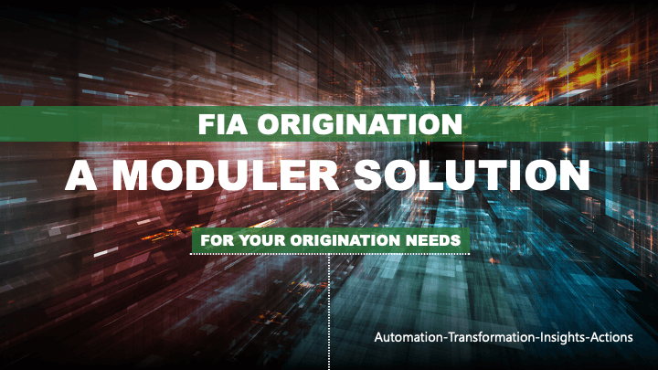 MODULER LOAN ORIGINATION SOLUTION