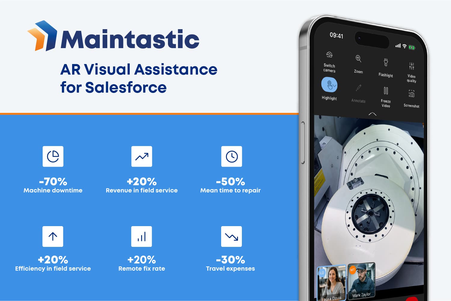 Increase efficiency and establish new business models with AR Visual Assistance for Salesforce