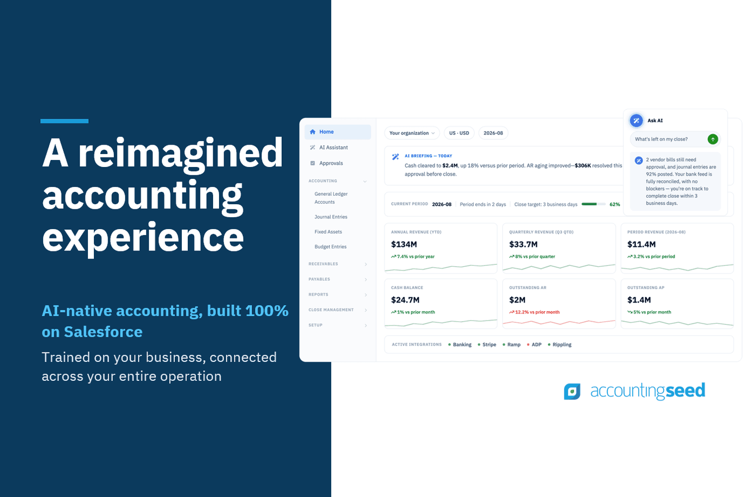 A reimagined AI-Native Accounting experience built on Salesforce