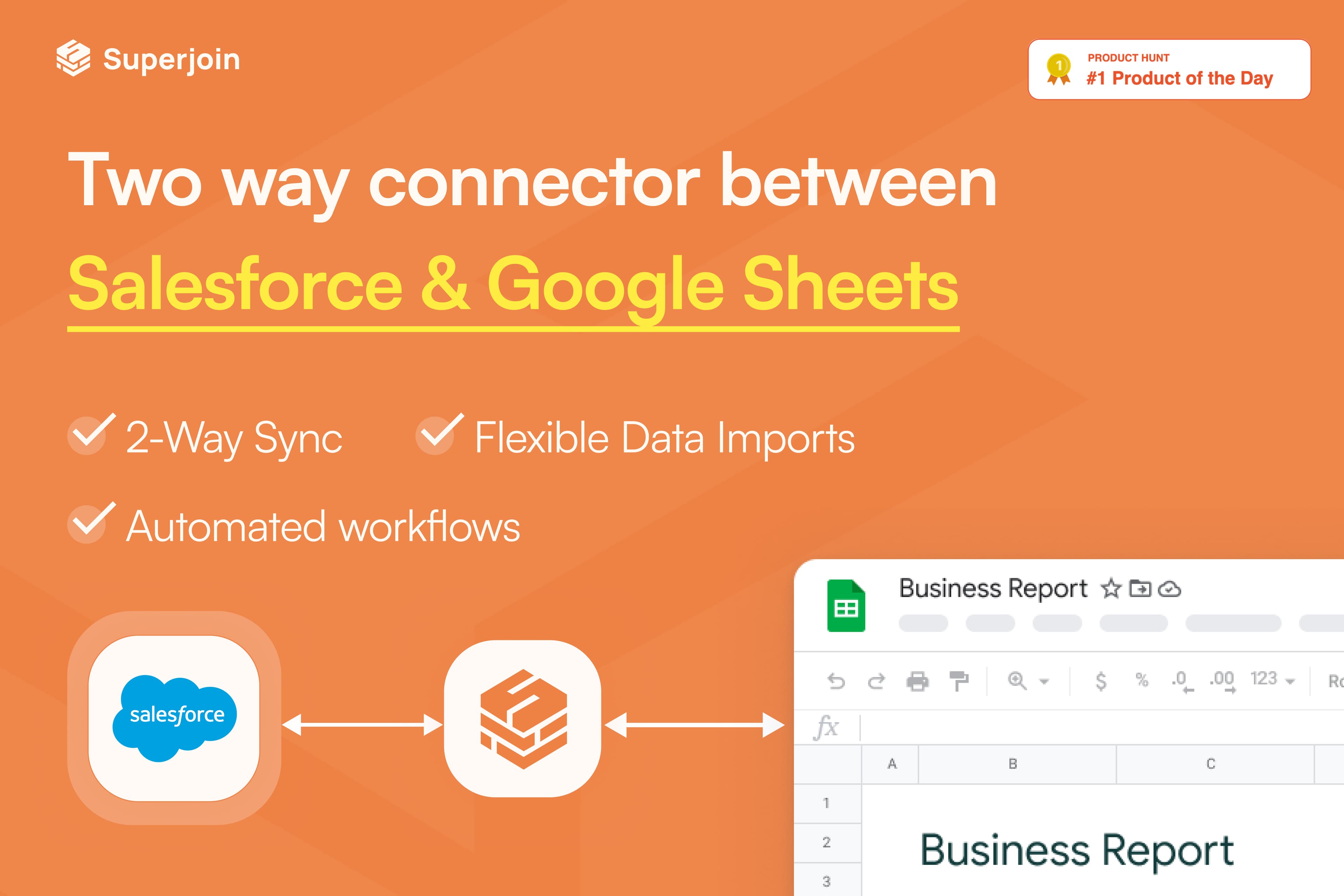 Seamlessly sync Salesforce & Google Sheets with Superjoin’s 2-way connector.