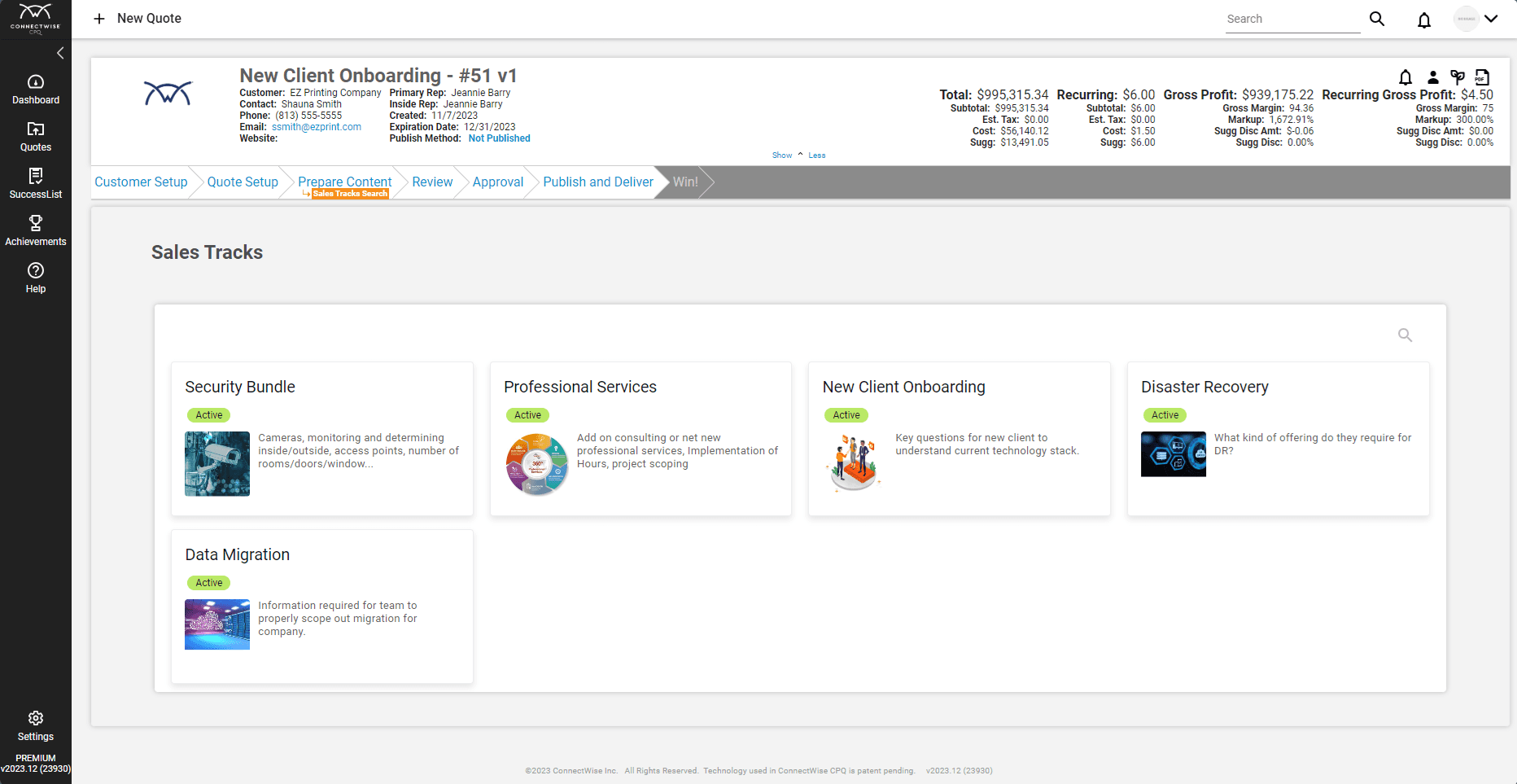 Guided Selling allows you to streamline how your reps quote, whether they're new or seasoned reps.