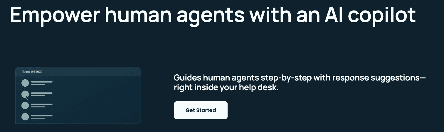 Empower human agents with an AI copilot