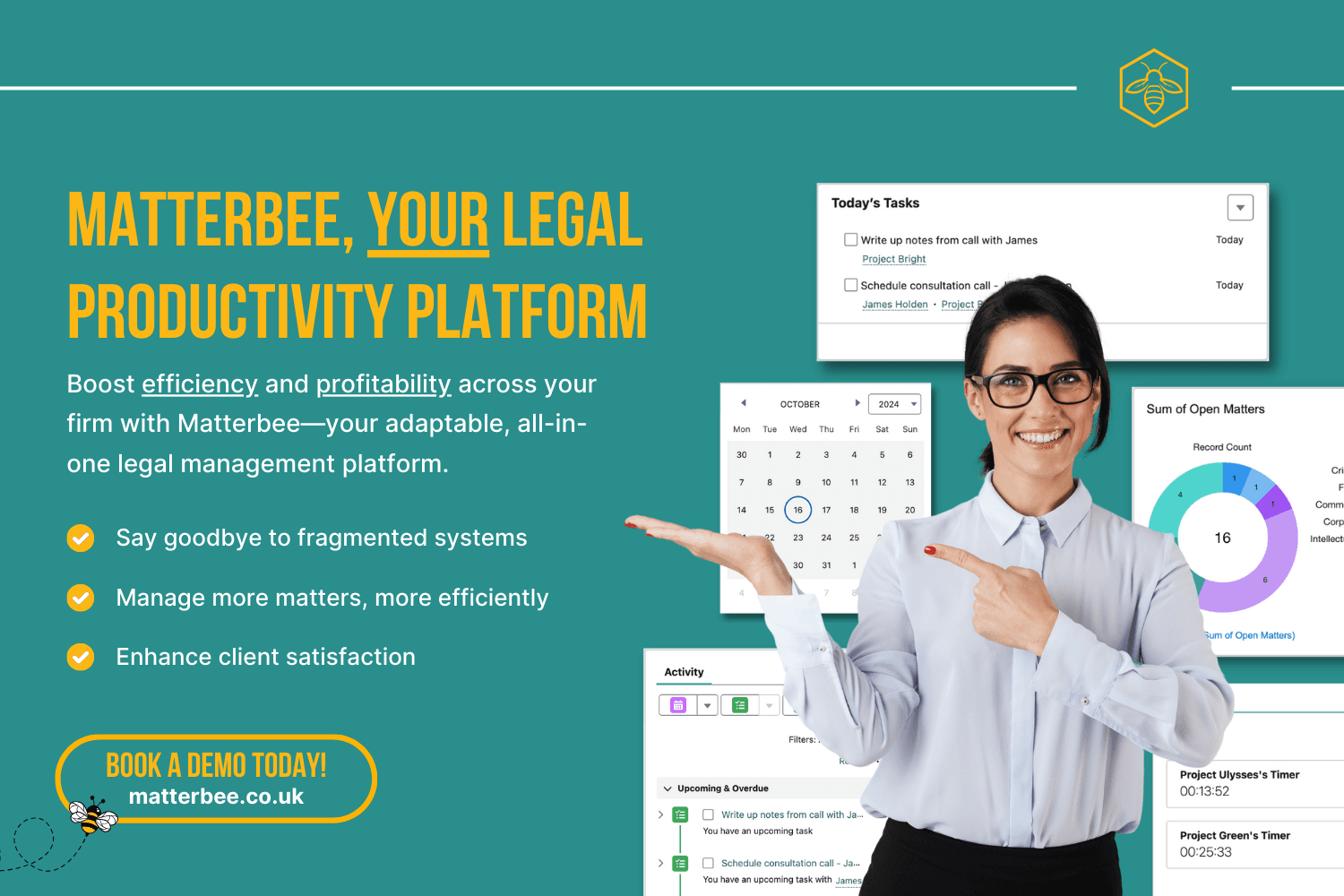 Matterbee, Your Legal Productivity Platform