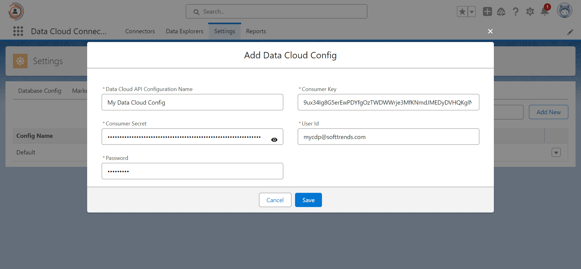 Data Cloud Config