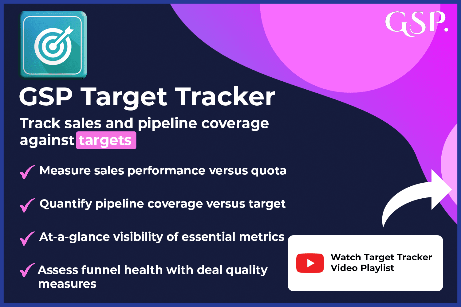 GSP Target Tracker: Track sales and pipeline coverage against targets