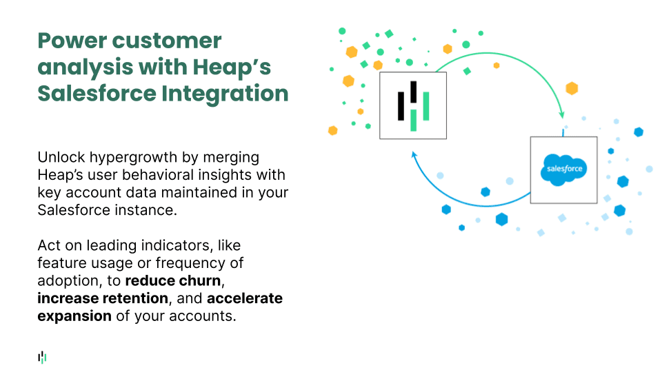 Power customer analysis with Heap’s Salesforce Integration