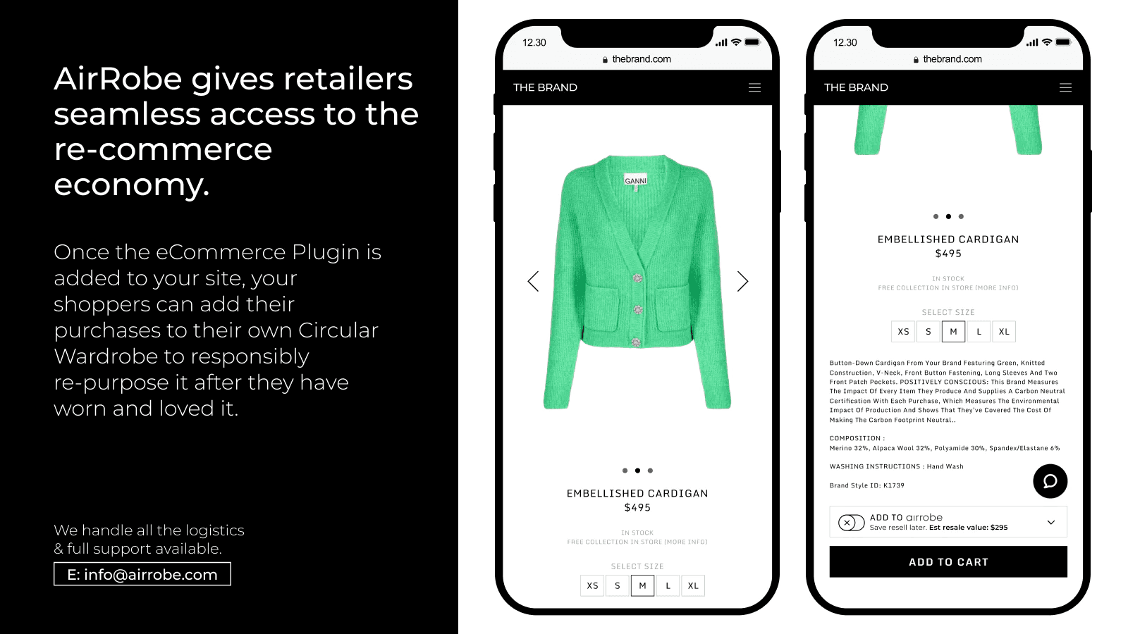 AirRobe gives retailers seamless access to the re-commerce economy.
