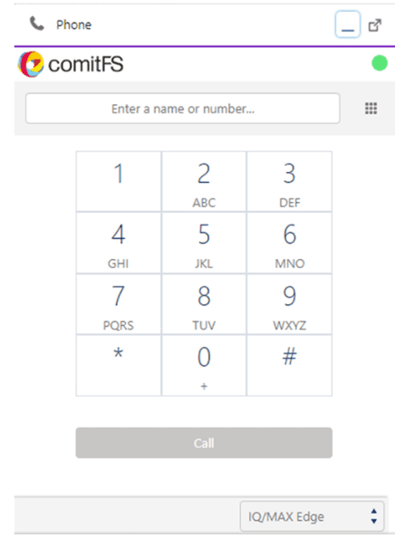 The CAS Dialler Keypad