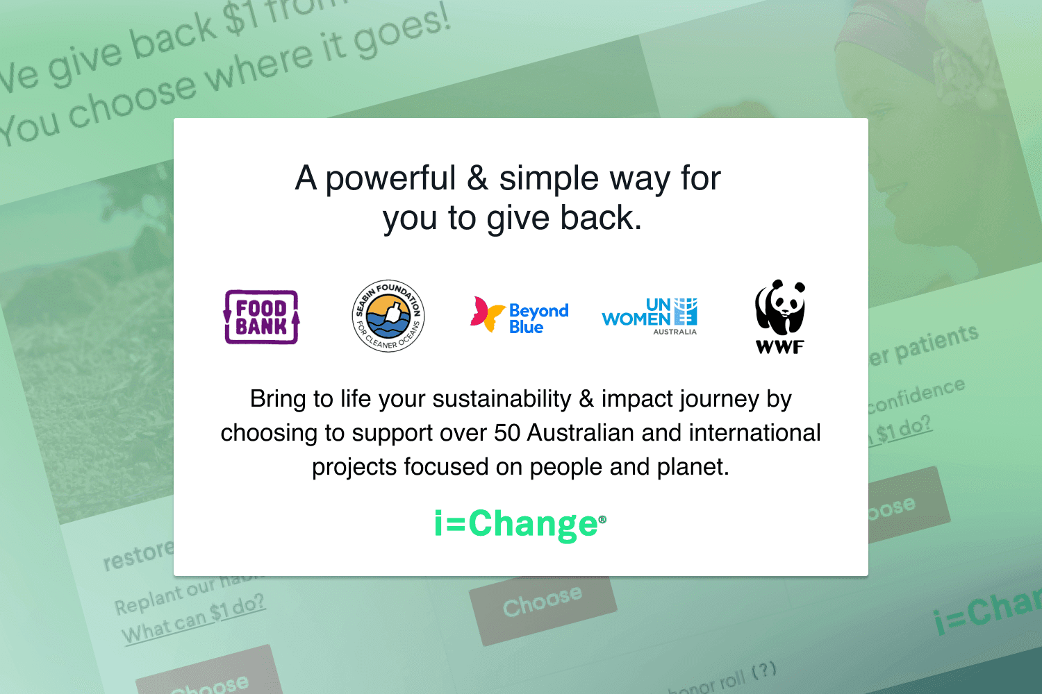 Align your brand purpose with your customer journey by giving back to people & planet