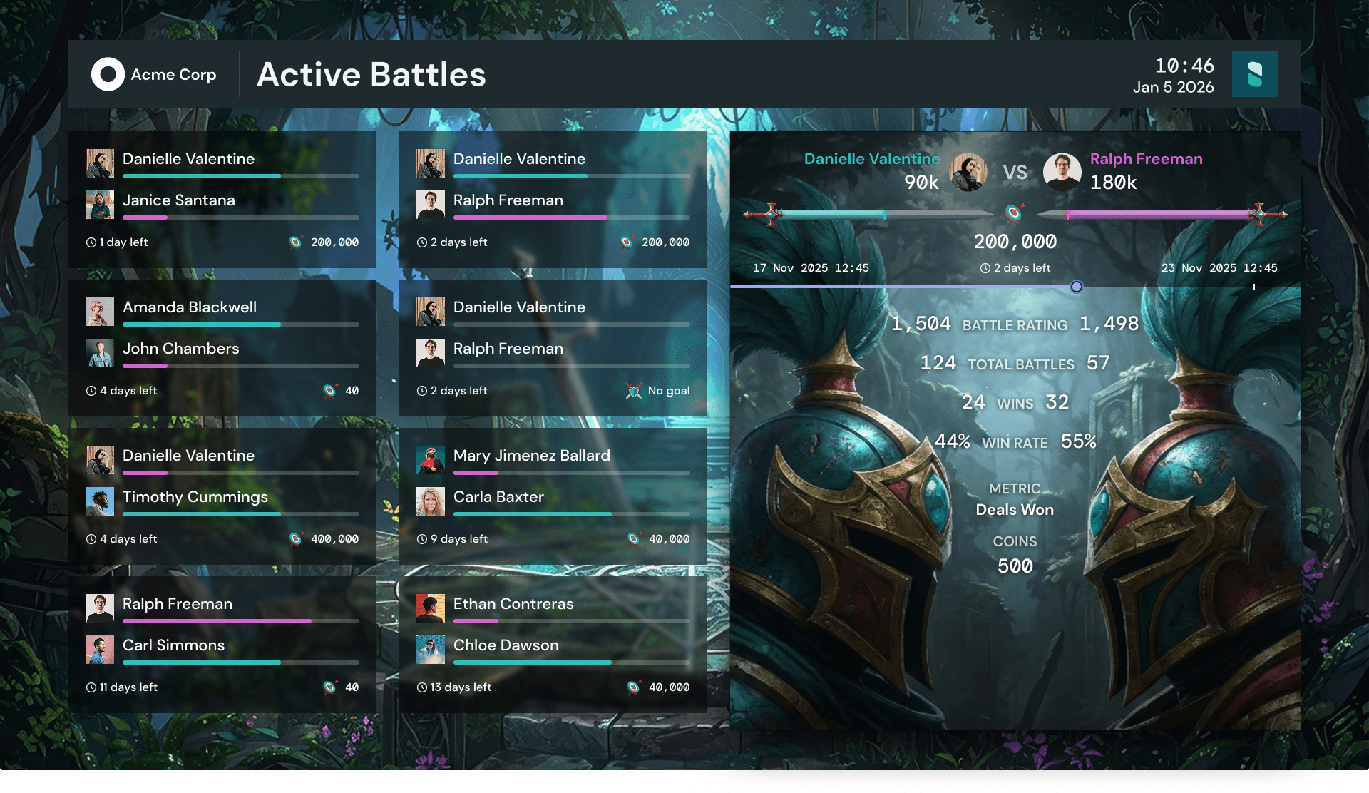 Head to Head Battles